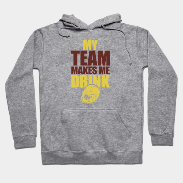 NFL Washington Redskins Rams Drink Hoodie by SillyShirts